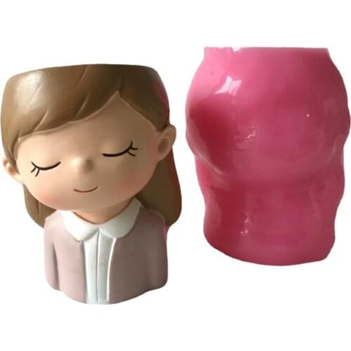 Resin Molds Cake Decoration Accessories Baking Tools DIY Flowerpot Candle Plaster Chocolate Silicone Mould