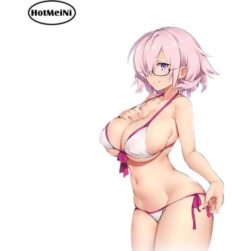 HotMeiNi 3D Sexy Car Stickers Love Live! Cartoon Bikini Car Styling JDM Vinyl Car Decal Window Wiper Decal Car Accessories