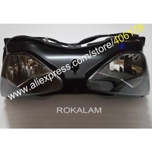 Hot Sales,Motorcycle Front Headlight For Kawasaki Ninja ZX6R 2003 2004 ZX-6R ZX636 03 04 ZX-6R ZX 636 6R HeadLamp Head Light