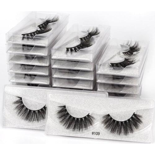 Wholesale 3d Mink Eyelashes 4/10/20/50/100pcs 3d Mink eye lashes Natural Soft eyelash Makeup lash extension In Bulk fake lashes