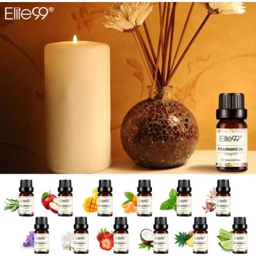 Elite99 8Pcs/Set Flower Fruit Fragrance Oil Gift Set 10ml Essential Oils For Humidifier Aroma Diffuser Lemon Coconut vanilla Oil