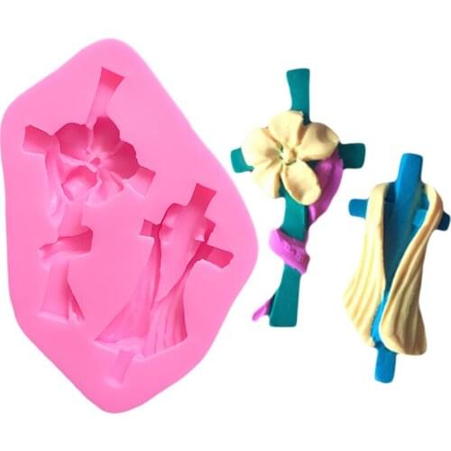 Cube Cross jesus flower Silicon Mould Icing Silicone Molds Cake Decorating Wedding Cake Stand Silicone Form For Soap DIY A376734