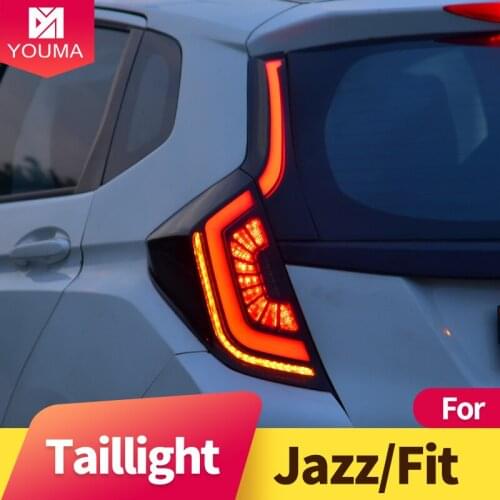Taillight Assembly for Honda Fit Jazz LED running light LED brake light LED sequential turn signal