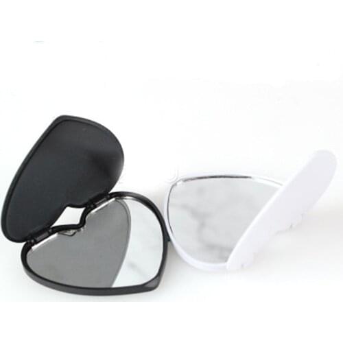 1pcs blank white/black heart Mirrors mobile phone folding stretch bracket Phone Holder