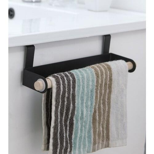1PC Kitchen Paper Holder Hanger Tissue Roll Towel Rack Bathroom Toilet Sink Door Hanging Organizer Storage Hook Holder QA 179