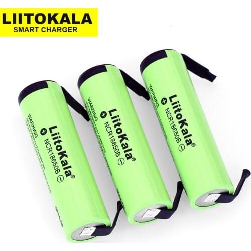 6 pcs. 100% New original NCR18650B 3.7V 3400 mAh 18650 rechargeable lithium battery battery nickel welding sheet