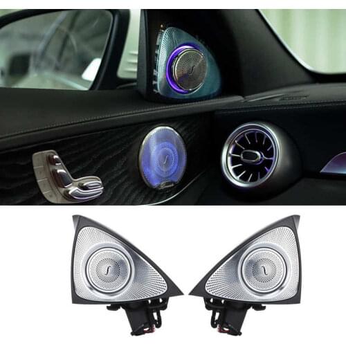 64 Color 3D Rotating Tweeter with LED Ambient Lighting Replacement for Mercedes-Benz C-Class W205 Facelift 2019-2021 New