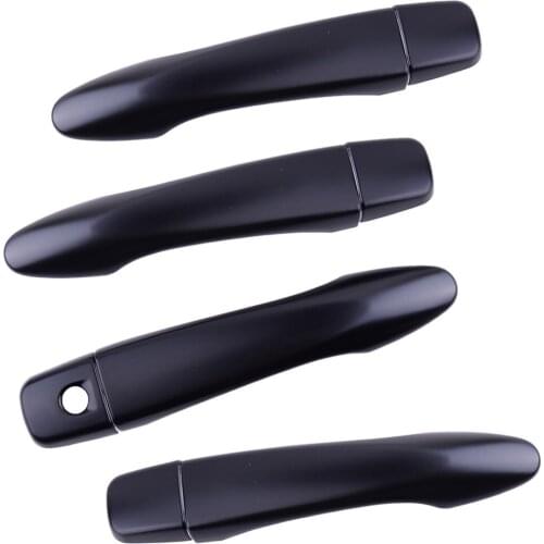 8Pcs/Set Black Car Door Handle Cover Trim With Key Hole Fit For Nissan Pathfinder SUV 2020 2019 2018 2017 2016 2015 2014 2013