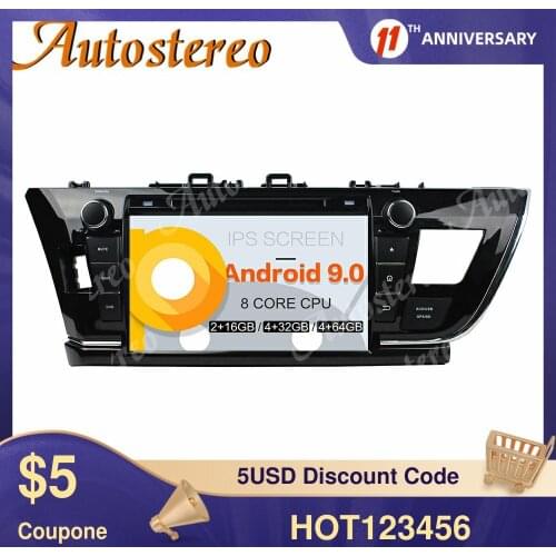 Android 9 Car GPS Navigation Car DVD Player For TOYOTA Toyota Corolla IHD 2016 Auto Radio Head Unit Multimedia Stereo Player PX6