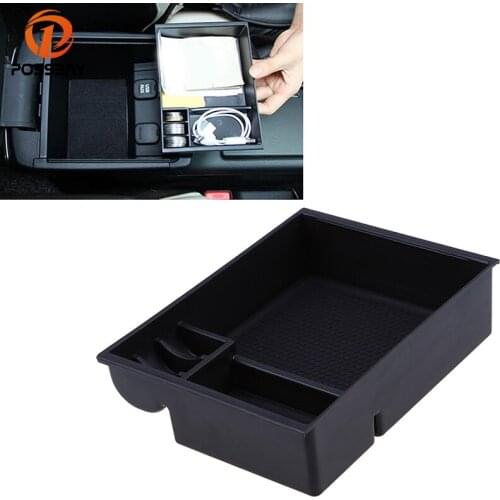 POSSBAY Car Stowing Tidying Armrest Container Central Storage Box Case for Mazda Atenza (GJ) Sedan/Wogan 2013 -2016 Phone Holder