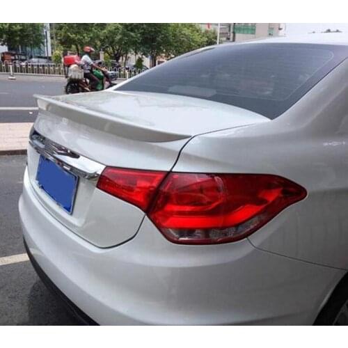 Automobile Spoiler tail pressure tail wing ABS lossless punch modification by 2013-2015 For Citroen C4L