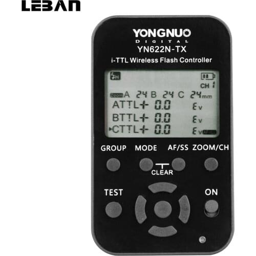 Yongnuo YN622N TX Wireless Flash Controller LCD Screen iTTL for Nikon D800 D7100