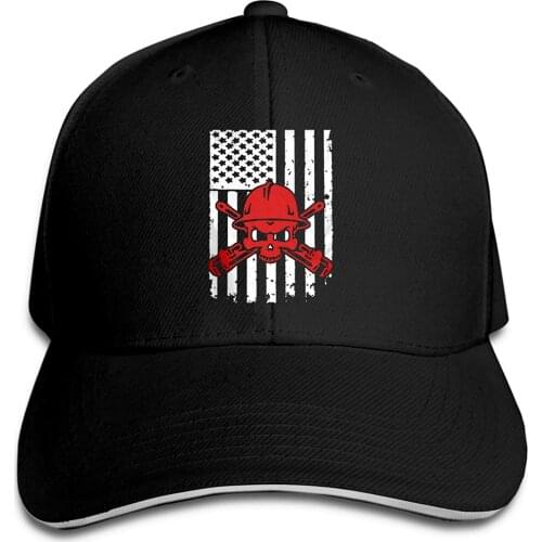 Baseball Cap For Men 2021 Pipefitters American Flag Mens Womans Adjustable Hat Sandwich Trucker Hat