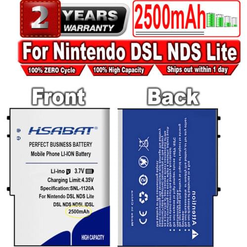 HSABAT 2200mAh DSL NDS DSLNDS Battery for Nintendo DSL NDS Lite