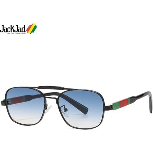 JackJad Fashion Cool Square Pilot Style Double Beam Sunglasses Men Vintage Gradient Brand Design Sun Glasses Oculos De Sol 2A269