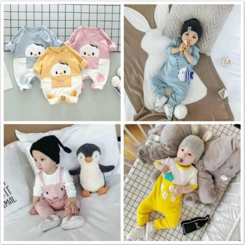 Newborn Jumpsuits Unisex Gentleman Autumn Long Sleeves Rompers Cotton Baby Clothes For Boys Girls Outfits Infantil Costume 3-18M