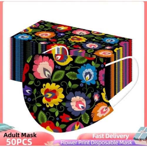 10/50/100pcs Mascarillas Desechables Adults Mask Disposable Mask 3ply Earhook España Mask For Face Halloween Mask Cosplay