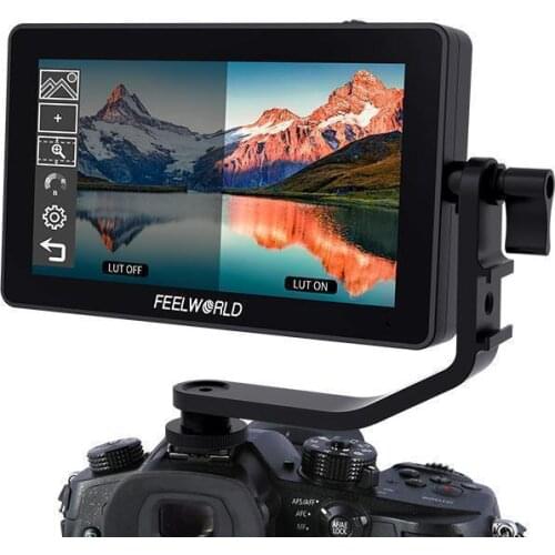 FEELWORLD F6 PLUS 4K Monitor 5.5 Inch on Camera DSLR Field 3D LUT Touch Screen IPS FHD 1920x1080 Video Focus Assist Support HDMI