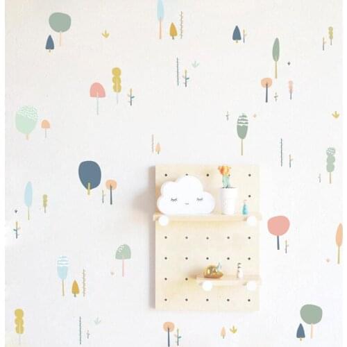 Sapling Trees Wall Sticker DIY Exquisite Inkjet Products Not Printed Pictures for Kids Room Decals Bedroom Home Office Decor