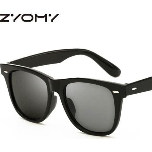 Q 2021 New Fashion Men Female Sun Glass Vintage Men Shades Brand Designer Sun Glasses Retro Driving Goggles Oculos de sol
