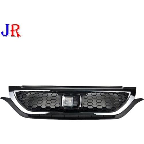 Front racing grill For Honda CRV C-RV grille trim accessories 2012-2015 bumper separator Honeycomb black silver grille