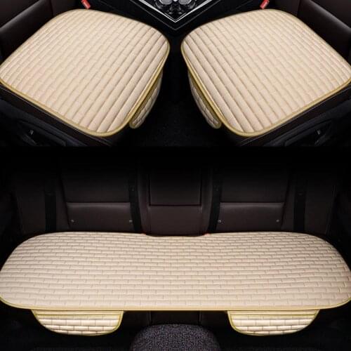 3-Piece Car Seat Cushion Car Front And Rear Seat Cushion Nonslip Cotton Auto Car Seat Cushion Covers Pad Mat For Most Cars