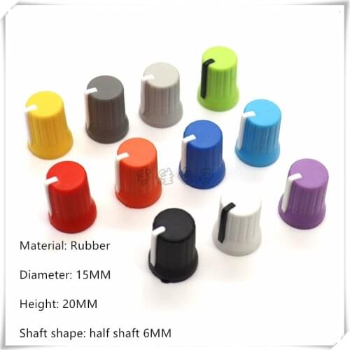 5 Piece 15*20MM Half-axis Pioneer Mixer DJM750 800 850 900 2000 Mixer pioneerEQ Gain Rubber Knob