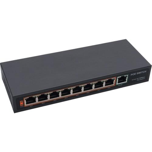 1pcs Professional 8 Port 100Mbps IEEE802.3af POE Switch/Injector Power over Ethernet Network Switch for IP Camera VoIP devices