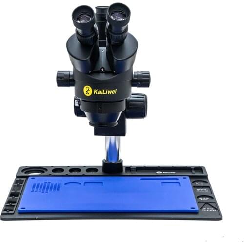 Metal Big Base Phone Repair Stereo Trinocular Microscope