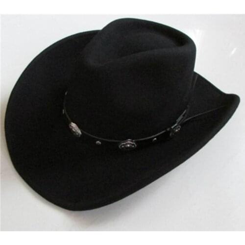 Pure wool high-grade cowboy hat men western sombrero hombre cappello uomo country wild west cow boy hats for women