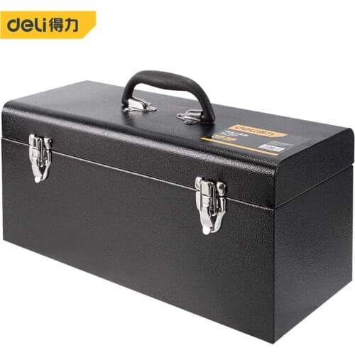 Deli Iron Box Toolbox Hold-all Professional Tool Box Workshop Tools Flight Case Storage Case Organizer Complete Toolbox