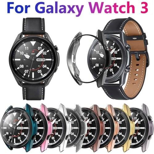 Protective Case For Samsung Galaxy Watch 3 41mm 45mm Smart Watches Cover TPU Frame Shell Protector Smart Accessories Cover