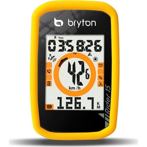 Bike Outdoor Cycling Rider 15 Computer Silica Gel Protective Case with LCD Screen Film Bicycle Smart Cover for Bryton R15