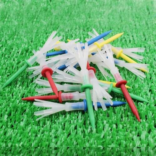 12 Pieces 6 Prong Golf Tees Plastic 70 83 MM Less Friction 2 3/4, 3 1/4 Inch Yard Supplies Accessories