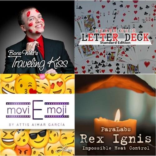 2021 Traveling Kiss by Boris Wild | Rex Ignis by ParaLabs | The Letter Deck by Alexander Koelle | Movi E Moji by Attis Aimar