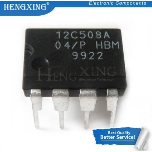 5pcs/lot PIC12C508A-04I/P 12C508A DIP-8 new original In Stock