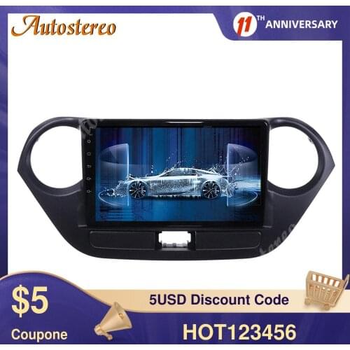 Android 9.0 4G+64G Car Multimedia Radio Player For Hyundai I10 2013-2016 Car GPS Navigation Auto Stereo Head Unit Radio Recorder