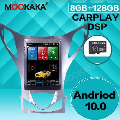 Car Radio For Hyundai Azera 2011-2012 8+128G 10.4" Android 10 Automotivo Head UnitGrandeur Car DVD Player GPS Navigation Stereo