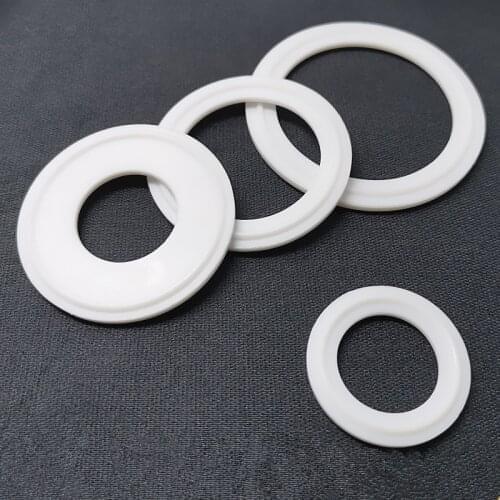 Free Shipping 1.5"(38mm) ID35*OD50.5mmSanitary Tri Clamp PTFE sealing Gasket resist ,5pcs