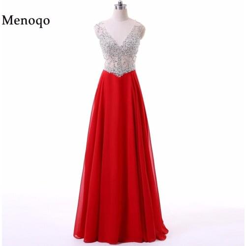 Sparkly Long Red Prom Dresses V-neck robe de bal Sequined Cap sleeve vestido de festa Beading Formal Evening Party Gowns