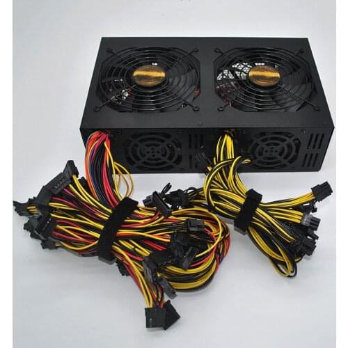 3600 W ATX PSU Miner Power With 12 cards ,MetalMaterial,Fit For Bitcoin miners,mining platform, 180-240V pico psu BTC, ETC