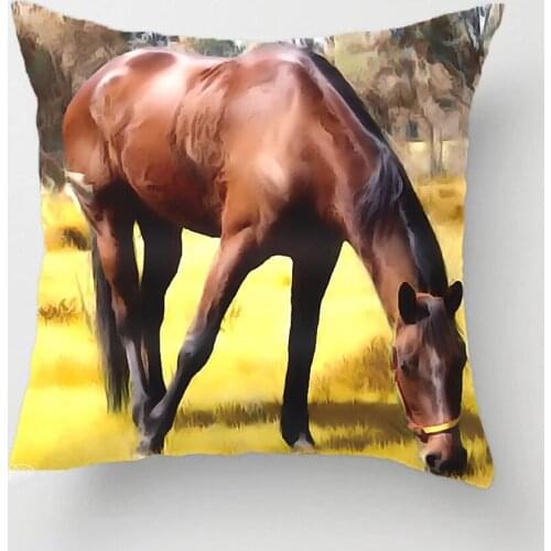 Bay Horse Green Pick Throw Pillow Case Decorative Cushion Cover Pillowcase Customize Gift High-Quility By LVSURE For Sofa Seat