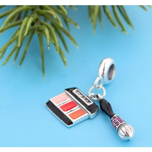 FC Jewelry Fit Original Charm Bracelet 925 Sterling Sterling Silver Make Up Box Brushes Bead For Making Women Berloque 2021 DIY