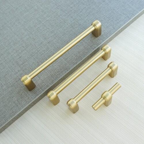 3.78'' 5'' 6.3'' Brass Cabinet Pulls Handles Gold Cabinet Hardware Drawer Dresser Pull Wardrobe Handle Knob Furniture Hardware
