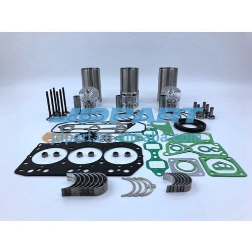 New 3TNV82 Rebuild Kit Piston Rings Liners Engine Bearing Set Engine Valves For Yanmar Engine