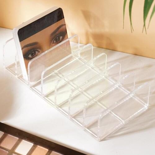 7 Grids Eyeshadow Palette Organizer Powder Concealer Box Tools Plastic Compartment Desktop Makeup Storage Holder Storage O1R2