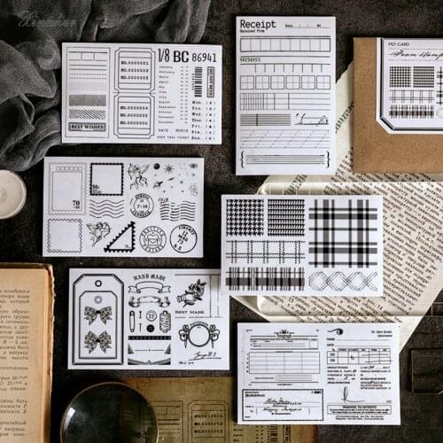 XINAHER Vintage ticket manuscript receipt postmark sponge clear stamp for scrapbooking album DIY craft decoration rubber stamp