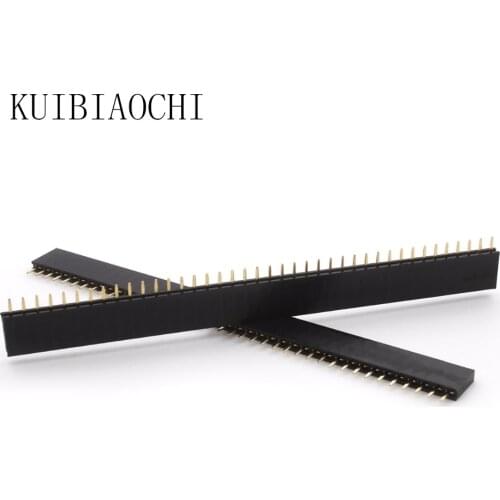 A10 10pcs/lot Female Pin Header Strip 40 Pin 2.54 mm Single Row Female Pin Header 1x40 1*40