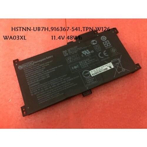 UGB genuine Replacement HP HSTNN-UB7H, 916367-541, TPN-W126, WA03XL 48Wh Battery