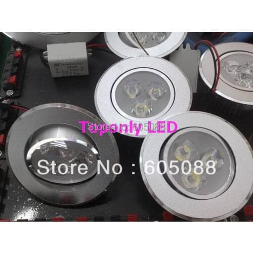 3x1w Epistar recessed high power led downlight,life>50,000hrs,2 year warranty,competitive low price with good quality